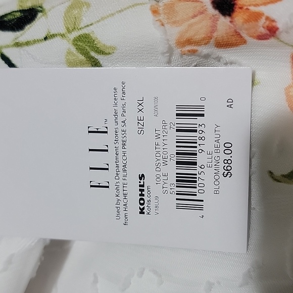 GORGEOUS ELLE midi summer dress, NWT, halter-style top, hi-low hem, XXL - Picture 8 of 11